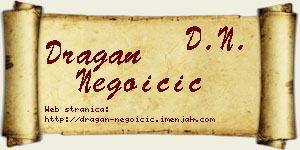 Dragan Negoicić vizit kartica